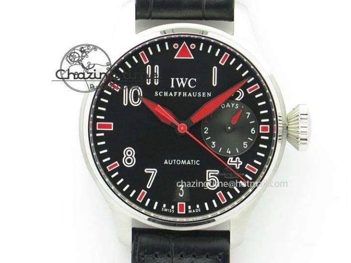 MIROTIME 0509 RelaxedFit Big Pilot Real PR IW500435 “Muhammad Ali” ZF Best Edition On Black Leather Strap A 7295